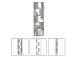 The Living Store Libreria 5 Ripiani Grigio Cemento 45X23,5X162,5 Cm Materiale Legno