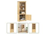 The Living Store Credenza 74X38X170 Cm Massivholz Kiefer