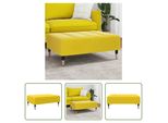 The Living Store Poggiapiedi Giallo 77X55X31 Cm Velluto