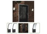 The Living Store Applique Da Esterno A Led 2 Pezzi In Alluminio Pressofuso Nero