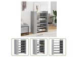 The Living Store Scarpiera Grey Sonoma 74,5X37,5X100 Cm Materiale In Legno