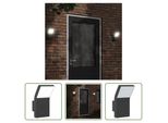 The Living Store Applique Da Esterno A Led In Alluminio Pressofuso Nero