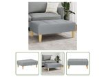 The Living Store Sgabello Grigio Chiaro 77X55X31 Cm Tessuto