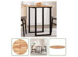 The Living Store Piano Tavolo Rotondo Ø80X2 Cm In Legno Massiccio Di Acacia