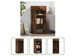 The Living Store Credenza Rovere Fumé 40X42,5X93 Cm Materiale Legno