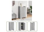 The Living Store Scarpiera Grey Sonoma 52X37,5X100 Cm Materiale In Legno