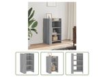 The Living Store Credenza Grigio Sonoma 45X35X75 Cm Materiale A Base Di Legno
