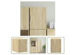 The Living Store Armadio A Muro Rovere Sonoma 30X42,5X40 Cm Materiale Legno