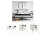 The Living Store Comodini 2 Pz. Bianco 36X39X50,5 Cm Acciaio Laminato A Freddo