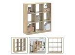 The Living Store Libreria Rovere Sonoma 102X32X108 Cm Materiale Legno