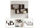 The Living Store Mensola A Muro Marrone Effetto Rovere 100X20X53 Cm Materiale A Base Di Legno