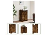 The Living Store Credenza Rovere Fumé 45X35X75 Cm Materiale Legno