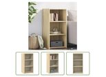 The Living Store Credenza Rovere Sonoma 45X41X93 Cm Materiale Legno