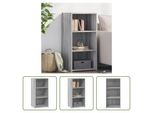 The Living Store Credenza Grigio Sonoma 45X41X93 Cm Materiale Legno