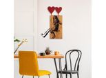 Wallity, Banksy - 18, Decorazione Murale, Noce, Metallo, 50 X 80 Cm