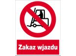 Divieto Di Accesso Ai Carrelli Elevatori Cartello In Pvc 225X275 H&S Banner Sign