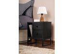 Skye Decor, Glimmer - Wood Black, Nero, Comodino, Legno Nero, 100 % Truciolato Rivestito In Melamina, 45,2 X 29,5 X 50