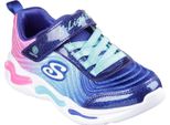 Skechers Bambini Sneaker Bassa S-Lights Wavy Beams Blu Tessile Sintetico Taglia: 35