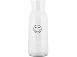 Clayre & Eef Caraffa 1000 Ml Sorriso In Vetro Trasparente