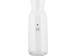 Clayre & Eef Caraffa 1000 Ml Vetro Trasparente