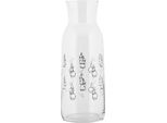 Clayre & Eef Caraffa 1000 Ml Vetro Trasparente Rabbit