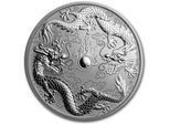 Moneta D'argento Da 1 Oncia Doppio Drago - Drago E Drago 2019 Moneta D'argento 9999 Da Collezione