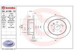 2X Brembo 08.A108.10 Disco Freno Asse Posteriore