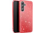 Avizar, Custodia In Silicone Scintillante Per Samsung S24 / S25 - Ultrasottile E Antiurto, Rosso