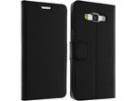 Avizar, Custodia Protettiva Flip Con Funzione Stand Per Samsung Galaxy A5, Nero