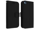 Avizar, Xiaomi Redmi Go Flip Cover Con Slot Per Schede E Funzione Stand, Nero