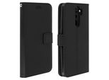 Avizar, Xiaomi Redmi Note 8 Pro Flip Cover Con Slot Per Schede E Funzione Stand, Nero