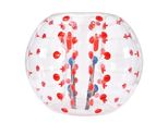 Vevor Pallone Gonfiabile Bump Bumper Ball 1 Pz. 1,5 M X 1,2 M, Palla Di Collisione Umana, Corpo In Pvc Palla Gonfiabile Di Rimbalzo Per Attività All'aperto, Trasparente + Punti Rossi Palla Gonfiabile Bumper