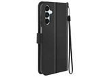 Mayaxess, Custodia A Portafoglio Per Samsung Galaxy A15 5G Funzione Stand Con Cinturino, Nero