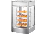 Vevor Scaldapizza Commerciale Per Pizza Da 14 Pollici, Scaldapizza A 4 Fasi Con Riscaldamento A Vapore Rotante, Controllo Della Temperatura A 30℃~85℃ E Display Della Temperatura, Luce Del Forno Da 25 W + Led Superiore