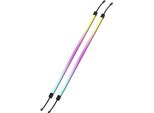 Corsair LS430 Aurora Strisce Di Luce Rgb 430Mm - 2X Strisce Di Led Rgb A Diffusione Magnetica - +5V Testa Argb O Controller Corsair Icue - Cavo Adattatore Argb A Icue A 3 Pin Incluso