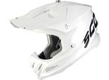 Scorpion VX-22 Air Solid Casco Da Motocross Colore: Bianco, Taglia: M (57/58)