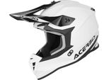 Casco Da Motocross Acerbis Linear Solid, Bianco/Nero, Xl (61/62)
