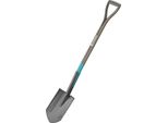 Gardena 17001-20 Pala/Scarpa Pala Per Drenaggio Acciaio Nero