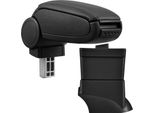 Bracciolo Centrale Mal Rivestimento In Pelle Nero Per Fiat 500 Dal 2007-2017