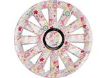 4X Coprimozzi Premium Design Copriruota 15 Inch #72 In Look Flowers