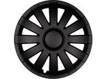 4X Coprimozzo Premium Design "Agat"" 16 Inch #77 In Nero Opaco"