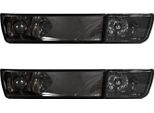 Indicatori Di Direzione Anteriori In Vetro Trasparente Black Smoke Per Vw Golf 3 Iii / Vento Da