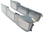 2X Indicatori Di Direzione Anteriori + Coperture In Bianco Per Vw Golf 3 Iii MK3 Vento Dal 1991-99