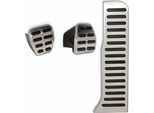 Pedali Sportivi (Cambio Manuale) In Nero / Argento Per Skoda Octavia Ii 1Z / Yeti 5L