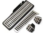 Pedaliera Sportiva + Poggiapiedi (Cambio Manuale) In Nero / Argento Per Seat Altea / Altea Xl / Leon 1P / Toledo 5P