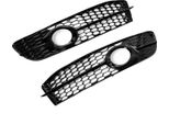 Set Griglia Paraurti A Nido D'ape Sinistra + Destra Per Audi A6 4F C6 Facelift Da
