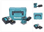 Makita Dbo 484 RF1J Levigatrice Orbitale A Batteria 18 V 112 X 102 Mm + 1X Batteria 3,0 Ah + Caricabatteria + Makpac