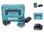 Makita Dbo 484 F1J Levigatrice Orbitale A Batteria 18 V 112 X 102 Mm + 1X Batteria 3,0 Ah + Makpac - Senza Caricabatteria