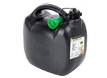 Tanica Di Plastica Per Carburante, 10L, Ovale, Nera