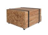 The Living Store Tavolino In Teak 60X60X38 Cm